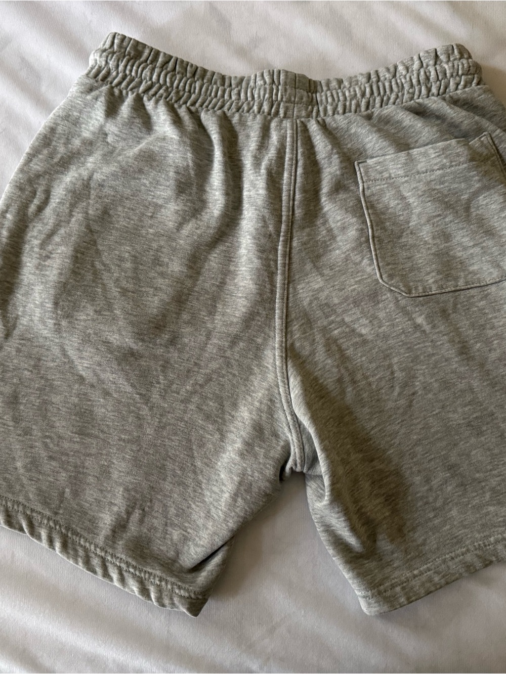 H&M Men's Heather Gray Elastic Waist Sweat Shorts - Picture 3 of 3